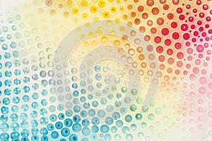 Simple dot patterns in pastel colors, representing cellular health and vitality photo