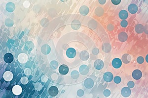 Simple dot patterns in pastel colors, representing cellular health and vitality photo