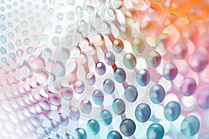 Simple dot patterns in pastel colors, representing cellular health and vitality photo