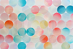Simple dot patterns in pastel colors, representing cellular health and vitality photo