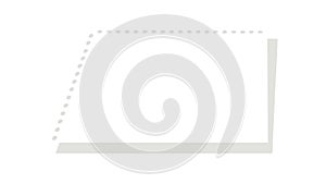 Simple dotted rectangle outline shape design element, vector design Generative AI