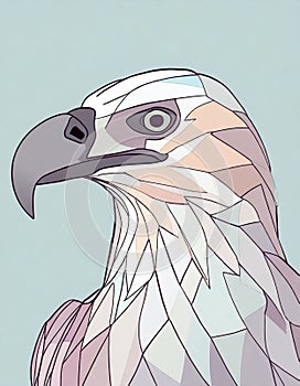 simple drawing of a eagle