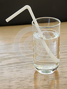 Simple Drinking straw refracted