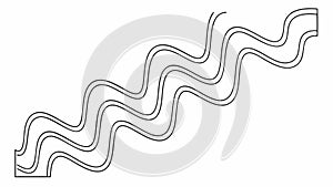 Abstract Wavy Line Pattern: Dynamic Flow and Modern Background Texture, vector design Generative AI