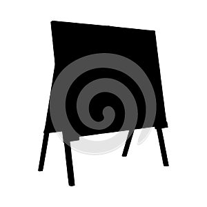 A simple easel silhouette illustration