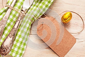 Simple Easter table setting