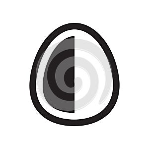 Simple egg icon, vector illsutration design photo