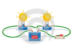 Simple Electric Circuit Experiment For Children Education