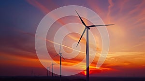 Simple and elegant composition of wind turbines