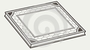 Simple Elegant Decorative Frame with Subtle Pattern, Versatile Border, vector design Generative AI