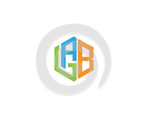 Simple Elegant GAB And AGB Logo Icon Design photo
