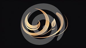 a simple elegant logo design featuring a stylized coff ai generated