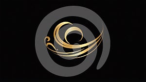 a simple elegant logo design featuring a stylized coff ai generated