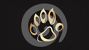 a simple elegant logo design featuring a stylized silh ai generated