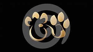 a simple elegant logo design featuring a stylized silh ai generated