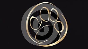 a simple elegant logo design featuring a stylized silh ai generated