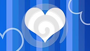 Simple empty animating heart icon