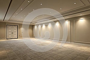 Empty room with wall background photo