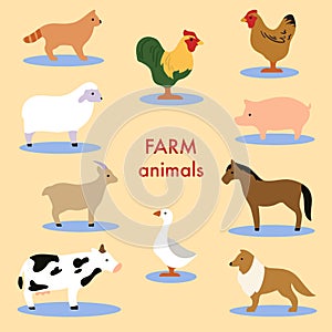 Simple Farm Animals Set