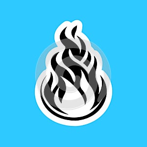 simple fire flame vector design