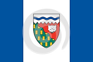 Simple flag province of Canada