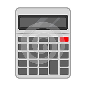 Simple Flat Calculator Vector Illustration