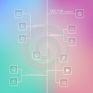 Simple flat design template