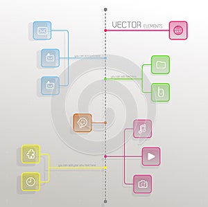 Simple flat design template