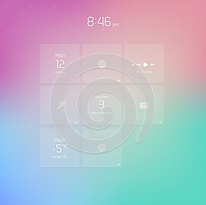 Simple flat design template