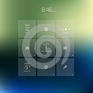 Simple flat design template