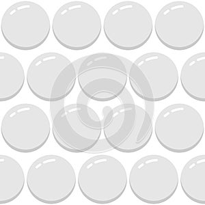 Simple Flat Gray Bubble Seamless Pattern | Bufa Series photo