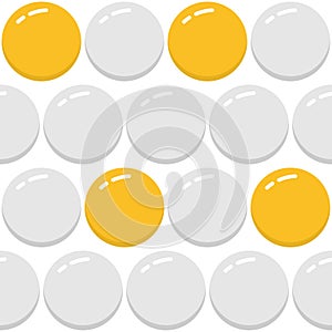 Simple Flat Honey Water Droplets Bubble Seamless Pattern | Bufa Series