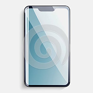 Simple Flat Screen Protector Icon on White Background