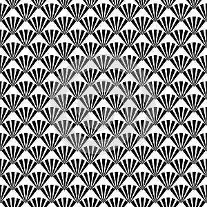 Flower pattern.black and white Seamless floral pattern, geometric texture