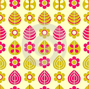 Simple Floral Seamless Pattern