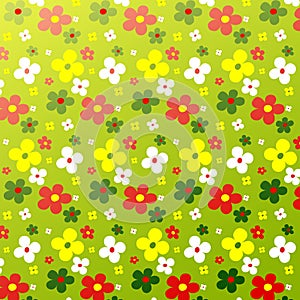 Simple flower pattern colorfulness cute