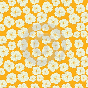 Simple flower seamless pattern design