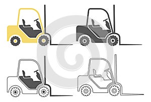 Simple Forklift Icon