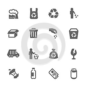 Simple Garbage Icons photo