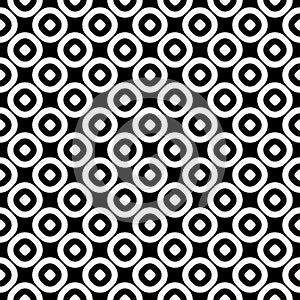 Simple geometric background with staggered perforated circles.