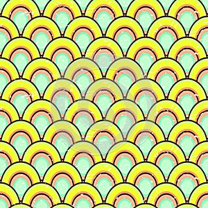 Simple geometric colorful pattern