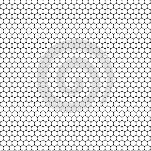 Simple Geometric Hexagon Honeycomb Grid Fence Pattern Fabric Vector Illustration Seamless