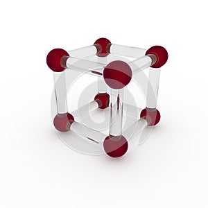 Simple geometric objects, 3d render, 3d illustration