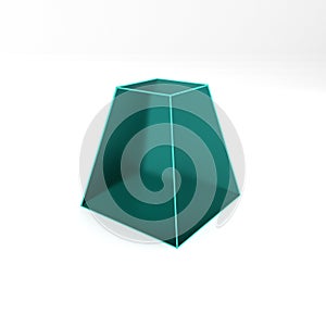 Simple geometric objects, 3d render, 3d illustration