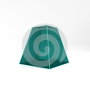 Simple geometric objects, 3d render, 3d illustration