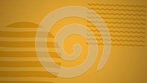 Simple geometric pattern loop. Circles, squares, lines abstract shapes background.
