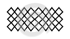 Simple Geometric Rhombus Grid Pattern, vector design Generative AI