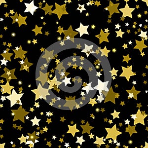 Simple geometric shapes seamless pattern