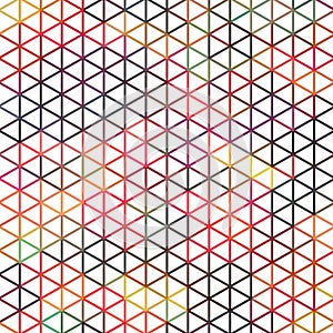 Simple geometric triangle backdrop.