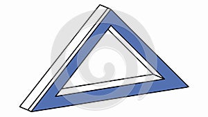 Simple Geometric Triangle Shape Outline, vector design Generative AI